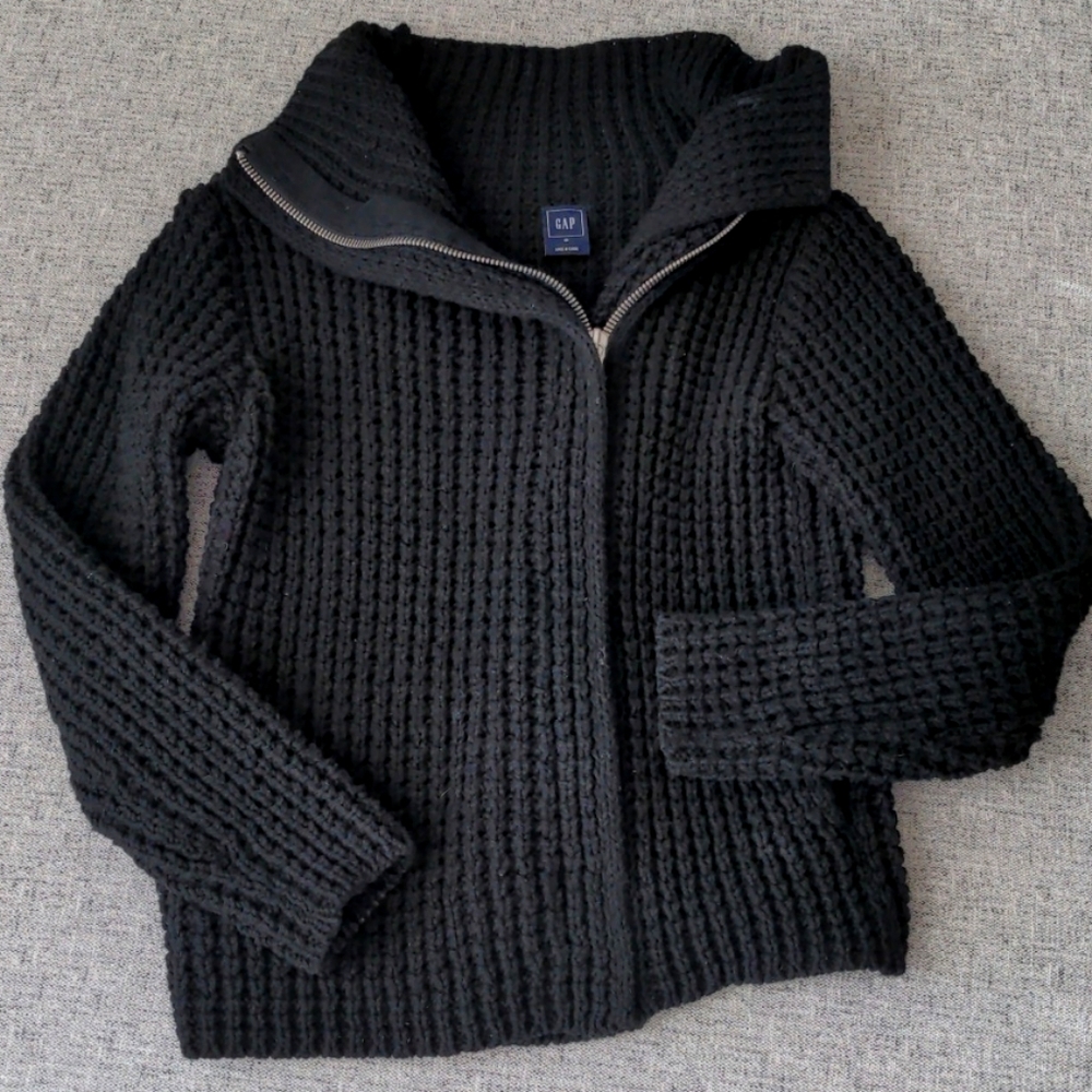 Gap black chunky knit sweater